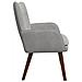 Sofa a Due Posti Grigio chiaro 115 x 61 x 87 cm Velluto - Foto miniatura 5