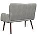 Sofa a Due Posti Grigio chiaro 115 x 61 x 87 cm Velluto - Foto miniatura 6
