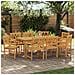 Panchina da esterno 8 pcs Naturale 56 x 55,5 x 90 cm - Foto miniatura 2