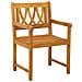 Panchina da esterno 8 pcs Naturale 56 x 55,5 x 90 cm - Foto miniatura 3