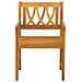 Panchina da esterno 8 pcs Naturale 56 x 55,5 x 90 cm - Foto miniatura 4