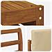 Set di divani da esterno con cuscino 5 pcs Naturale e Beige - Foto miniatura 7