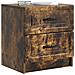 Armadio da Notte con cassetto Rovere Fumo 43 x 34,5 x 44,5 cm - Foto miniatura 2
