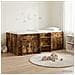 Struttura Letto Loft con Mobile con porta 3 pz Rovere Fumo - Foto miniatura 2