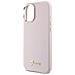 Custodia In Silicone Con Elementi Del Logo In Metallo E Cornice Per ""iphone 16 Plus"" - Rosa - Foto miniatura 1