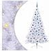 Albero di Natale artificiale Bianco 210 cm PVC e Acciaio - Foto miniatura 1