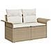 Set di divani 6 pz 4-Numero di posti Beige e Bianco Crema - Foto miniatura 10