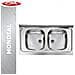 Lavello Acciaio Inox, 2 Vasche, 90x50 - Foto miniatura 1