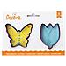 Set Due Tagliapasta Biscotti Farfalla Fiore 8cm - Foto miniatura 1