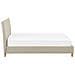 Letto In Tessuto Beige 140 X 200 Cm Sennez - Foto miniatura 13