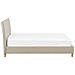 Letto In Tessuto Beige 140 X 200 Cm Sennez - Foto miniatura 15