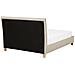 Letto In Tessuto Beige 140 X 200 Cm Sennez - Foto miniatura 16