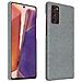 Cover Samsung Galaxy Note 20 Ibrida Finitura Tessuto Lavabile - Argento - Foto miniatura 1