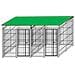 Box Per Cani Doppio In Rete Con Copertura Zincatura A Caldo Dimensioni 200 X 200 X H 180 Cm - Foto miniatura 2