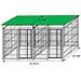 Box Per Cani Doppio In Rete Con Copertura Zincatura A Caldo Dimensioni 200 X 200 X H 180 Cm - Foto miniatura 1