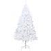 Albero di Natale Artificiale con Rami Spessi Bianco 120 cm PVC - Foto miniatura 2