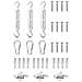 Set Accessori per Vela Parasole 9 pz in Acciaio Inossidabile - Foto miniatura 1