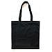 Borsa Shopping In Cotone Nero 37,5 X 42 Cm - Foto miniatura 1