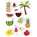12 Adesivi 3d - Tropicale 5,5 Cm - Foto miniatura 1