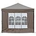 Tenda Per Feste Pieghevole Con Pareti Laterali Tortora 3x6 M - Foto miniatura 4