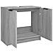 Mobile Bagno Grigio Sonoma 64,5x33,5x59 Cm In Legno Multistrato - Foto miniatura 3