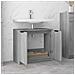 Mobile Bagno Grigio Sonoma 64,5x33,5x59 Cm In Legno Multistrato - Foto miniatura 4