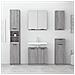 Mobile Bagno Grigio Sonoma 64,5x33,5x59 Cm In Legno Multistrato - Foto miniatura 9