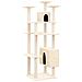 Albero Per Gatti Con Tiragraffi In Sisal Crema 162 Cm - Foto miniatura 1
