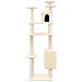 Albero Per Gatti Con Tiragraffi In Sisal Crema 162 Cm - Foto miniatura 2