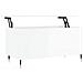 Tavolino Salotto Bianco Lucido 90x44,5x45 Cm Legno Multistrato - Foto miniatura 2