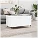 Tavolino Salotto Bianco Lucido 90x44,5x45 Cm Legno Multistrato - Foto miniatura 1