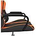 Sedia Da Gaming Massaggiante Nero E Arancione In Similpelle - Foto miniatura 7