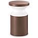 Piantana Da Terra Contemporanea Torre Alluminio Coffee 1 Luce E27 15w Ip44 - Foto miniatura 1