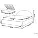 Letto Matrimoniale Contenitore Tessuto Beige 180 X 200 Cm Vaucluse - Foto miniatura 2