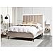 Letto Matrimoniale Contenitore Velluto Grigio Tortora 140 X 200 Cm Sezanne - Foto miniatura 1