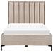 Letto Matrimoniale Contenitore Velluto Grigio Tortora 140 X 200 Cm Sezanne - Foto miniatura 7