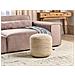 Pouf Resafa Iuta Bianco Beige - Foto miniatura 1