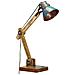 Lampada Scrivania Industriale Rotonda Multicolore 23x18x95 E27 - Foto miniatura 2