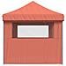 Tendone per Feste Pieghevole Pop-Up con 3 Pareti Terracotta - Foto miniatura 4