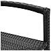 Set Bar da Giardino 5 pz Nero in Legno Acacia e Polyrattan - Foto miniatura 9