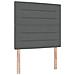 Letto con Box Spring e Materasso Grigio Scuro 80x200 cm Tessuto - Foto miniatura 3