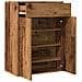 Scarpiera Legno Antico 60x35x84 cm in Legno Multistrato - Foto miniatura 5