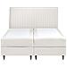 Divano Letto Con Contenitore Velluto Dame 160 X 200 Cm Bianco Sporco - Foto miniatura 4