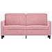 Divano a 2 Posti Rosa 140 cm in Velluto - Foto miniatura 3