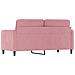 Divano a 2 Posti Rosa 140 cm in Velluto - Foto miniatura 5