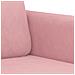 Divano a 2 Posti Rosa 140 cm in Velluto - Foto miniatura 6