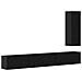Set mobile TV 4 pcs Rovere nero 30.5 x 30 x 90 cm - Foto miniatura 1
