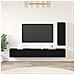 Set mobile TV 4 pcs Rovere nero 30.5 x 30 x 90 cm - Foto miniatura 2