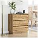 Armadio da Notte con rovere artigianale 71 x 34.5 x 75 cm - Foto miniatura 2