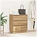 Armadio da Notte con rovere artigianale 71 x 34.5 x 75 cm - Foto miniatura 4